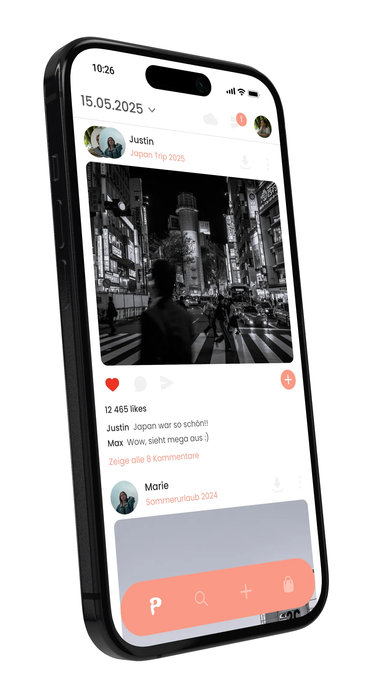 PlanNender Social-Feed-Screenshot
